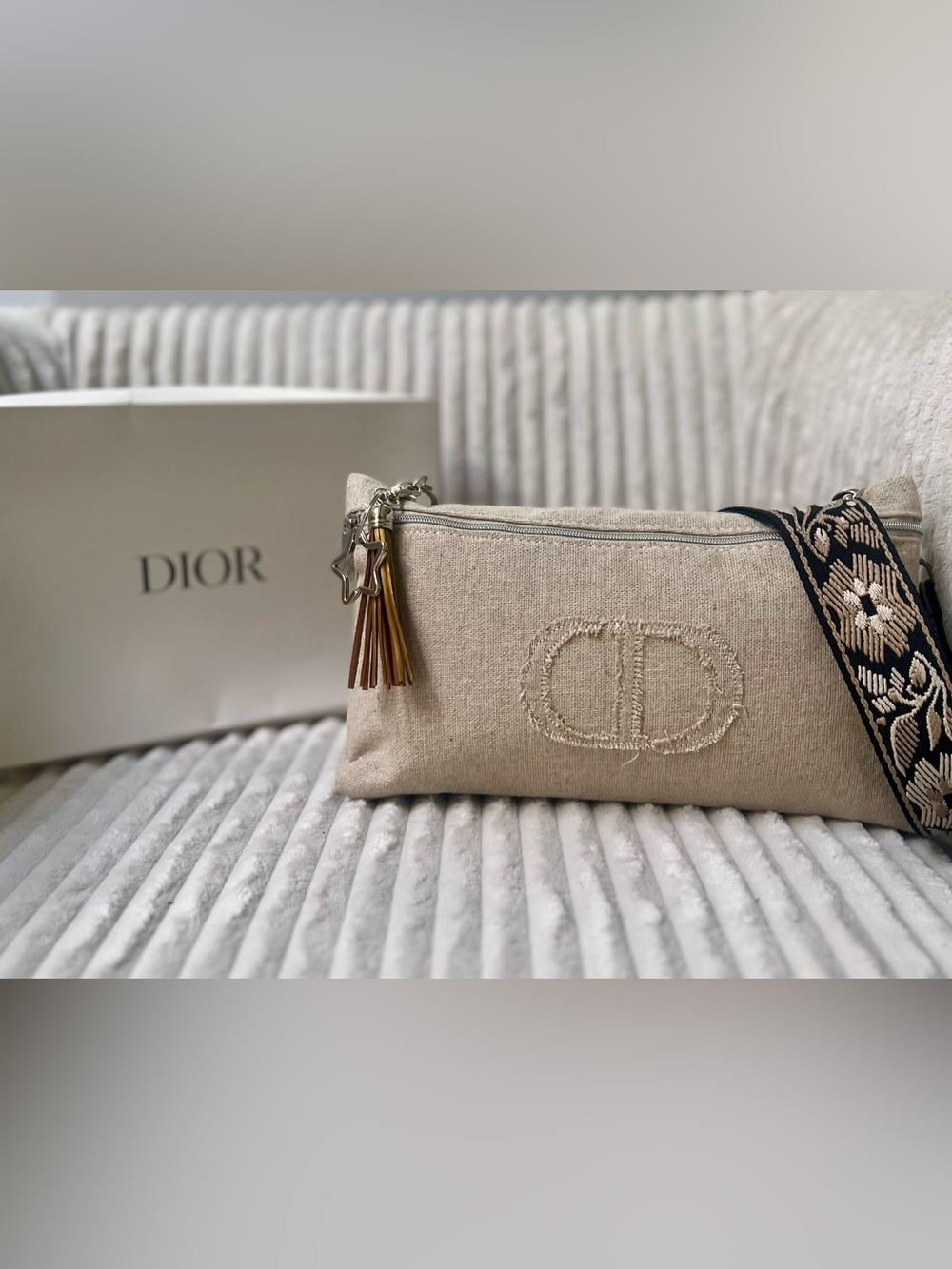 Dior Upcycled Beauty to Crossbody Bag with Removable Strap
